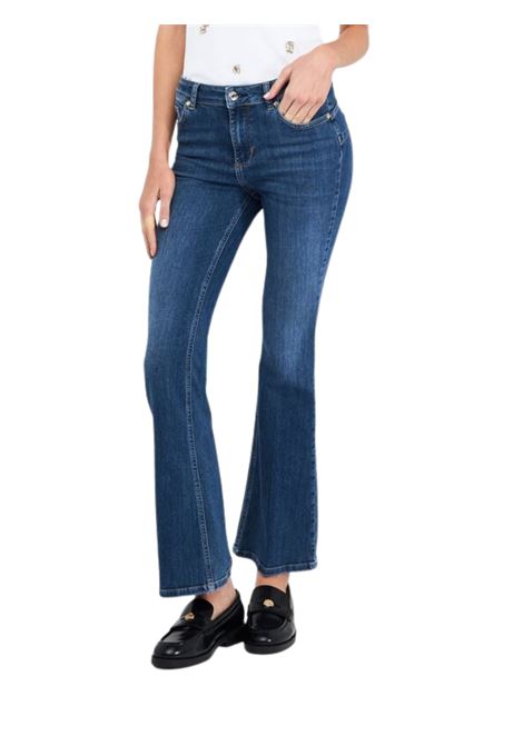 Jeans flare a vita alta DENIM BLU Liu Jo | UF5015D023678857